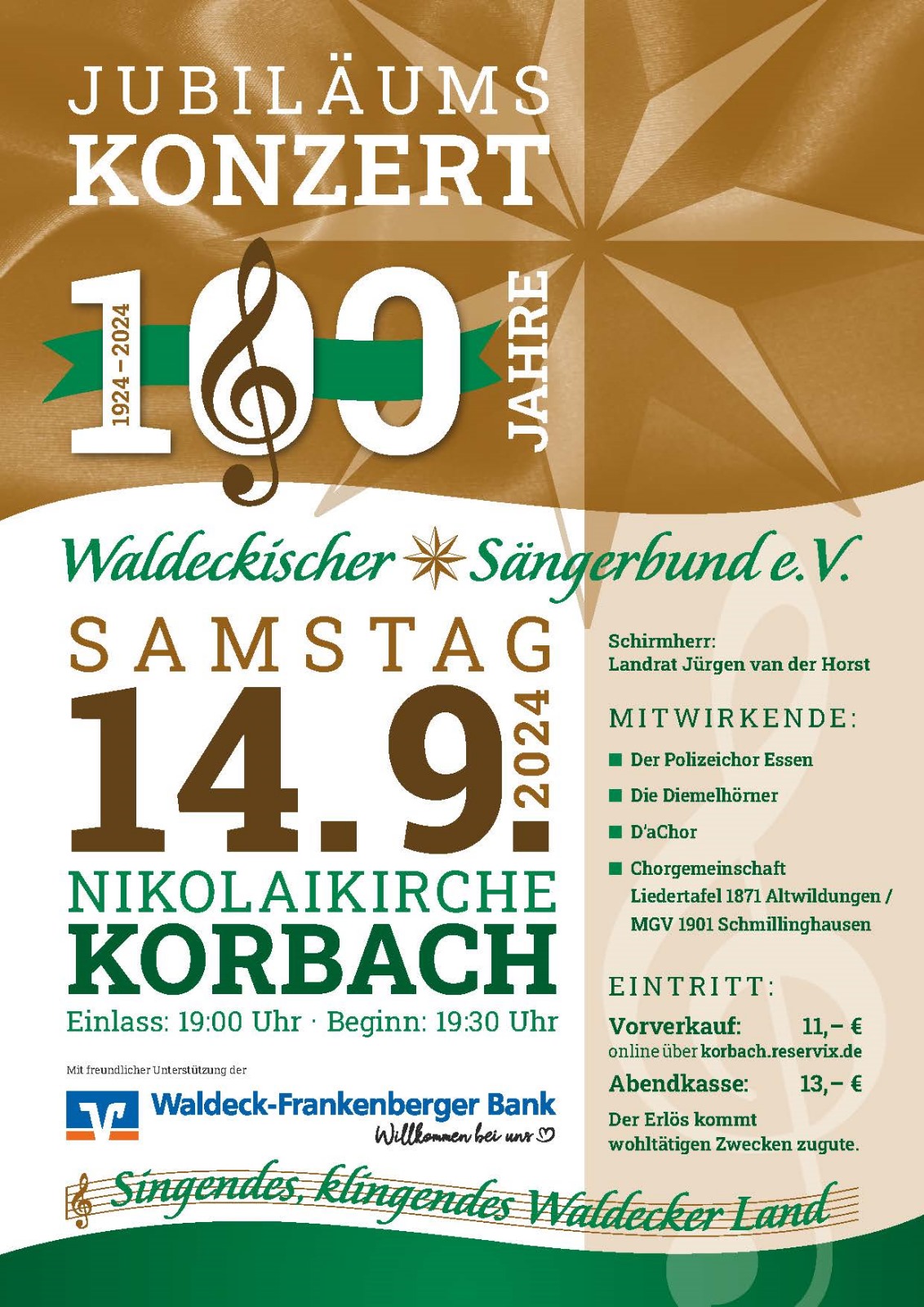 100 Jahre Waldeckischer Sängerbund