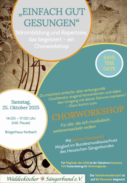 Chorworkshop mit Jochen Stankewitz