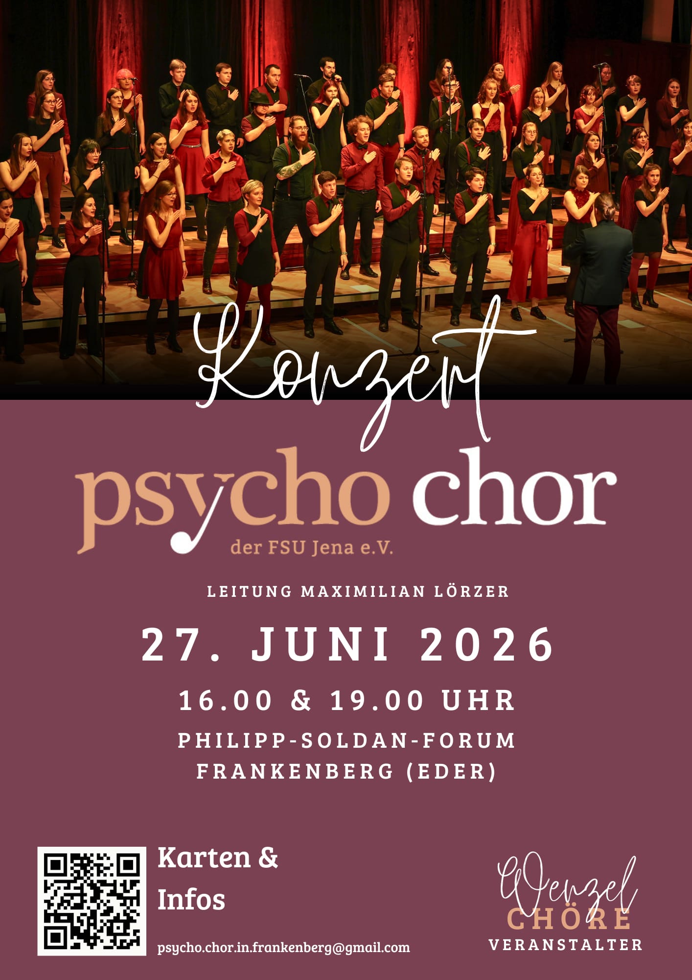 Semesterabschlusskonzert des Psycho-Chores der Friedrich-Schiller-Universität Jena